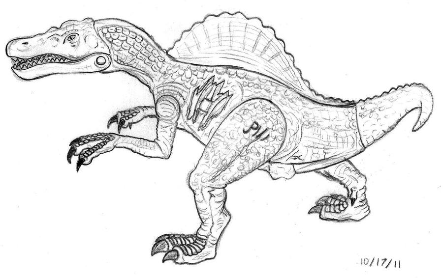 mad spinosaurus coloring pages - photo #40