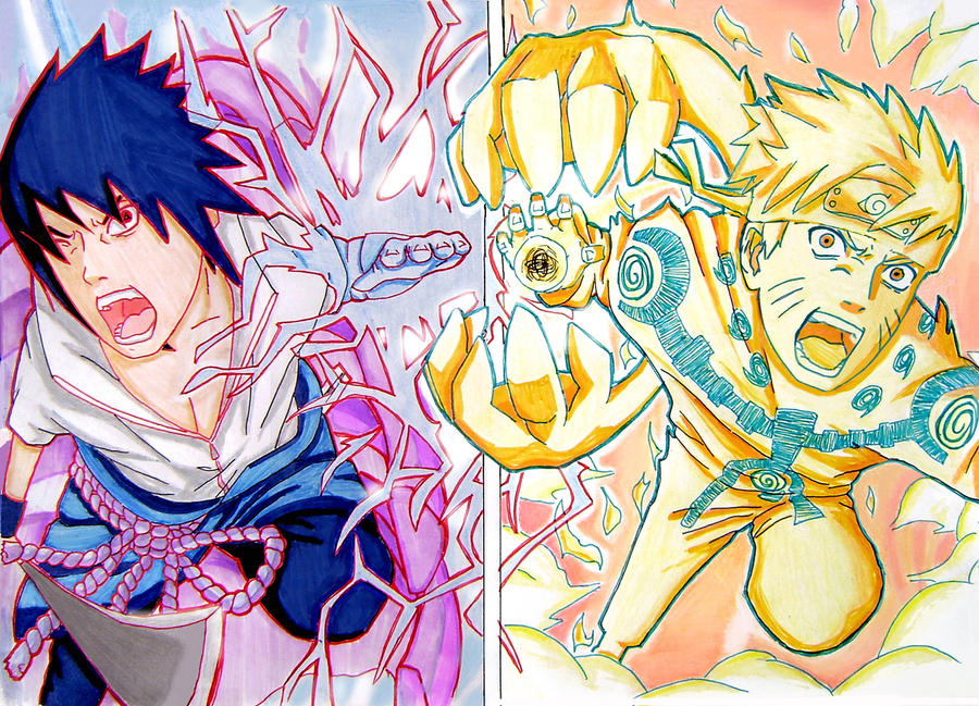 Sasuke vs Naruto Final battle