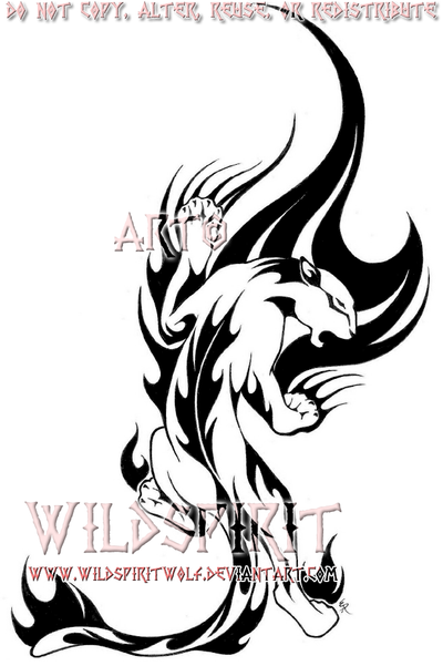 Panther Tattoo Designs on Flame Panther Tattoo Commish By  Wildspiritwolf On Deviantart