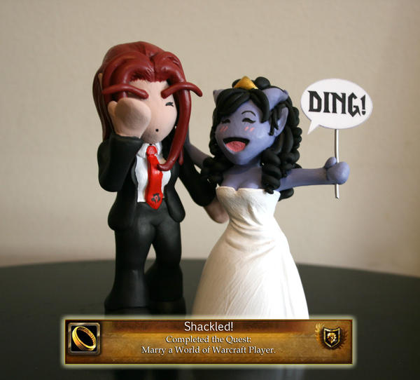 A Warcraft Wedding Cake Topper by TallmanCreations on deviantART