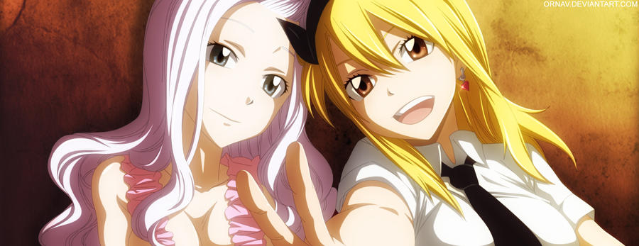 Fairy Tail - Lucy and Mirajane by Ornav