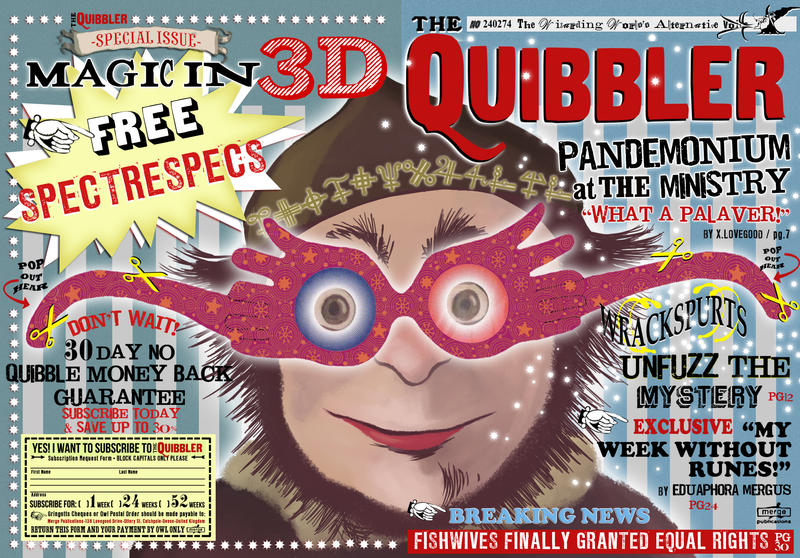 Printable Quibbler cover for Luna Lovegood costume Mischief Managed