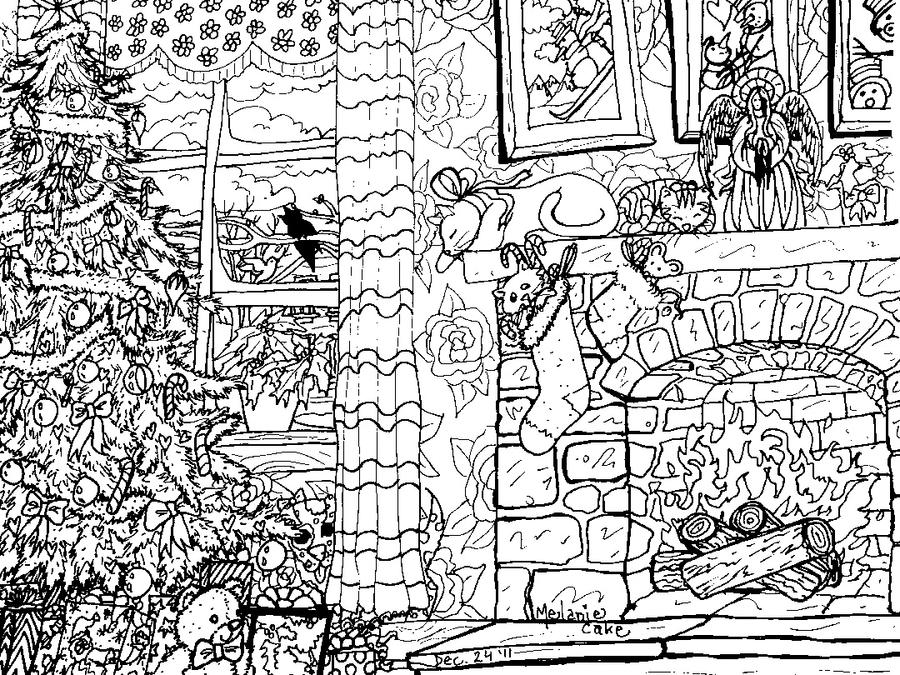 Christmas Coloring Page by Melanie76 on DeviantArt