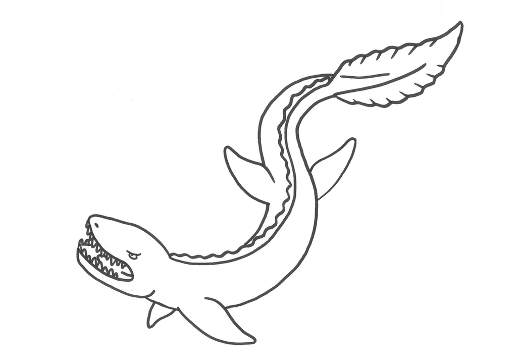 Mosasaurus Coloring Coloring Pages