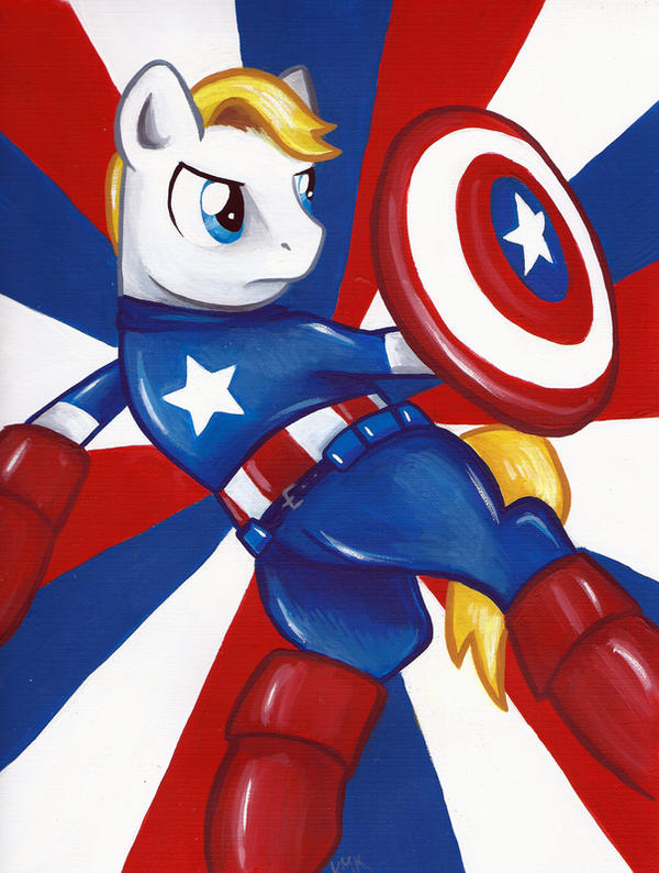Captain America Pony by bandotaku on DeviantArt