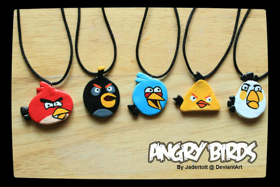 Angry Bird Charms by Jadertott