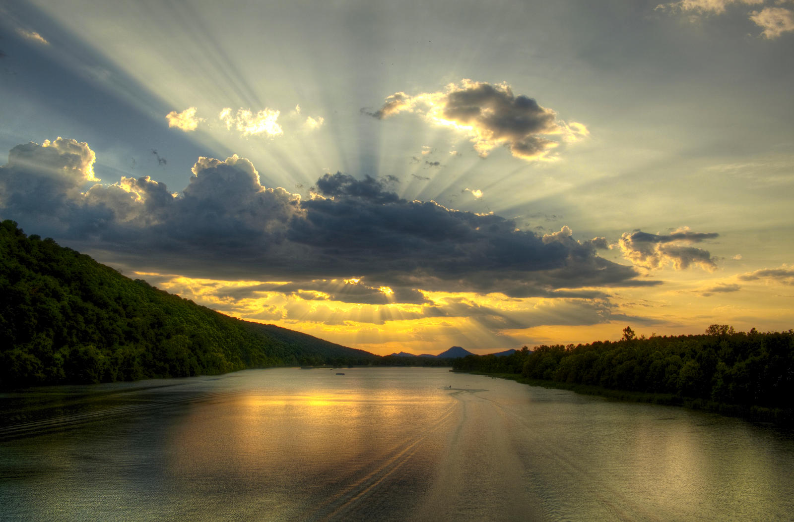 Arkansas River Sunset HDR by joelht74