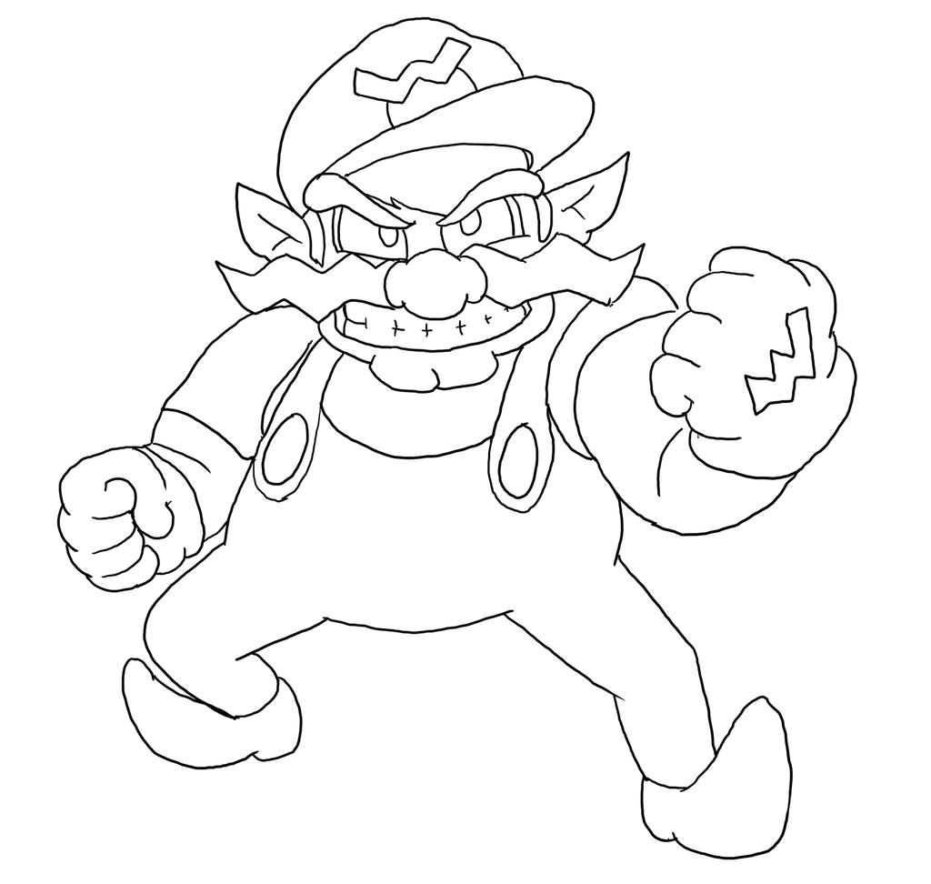 wario and waluigi coloring pages - photo #33