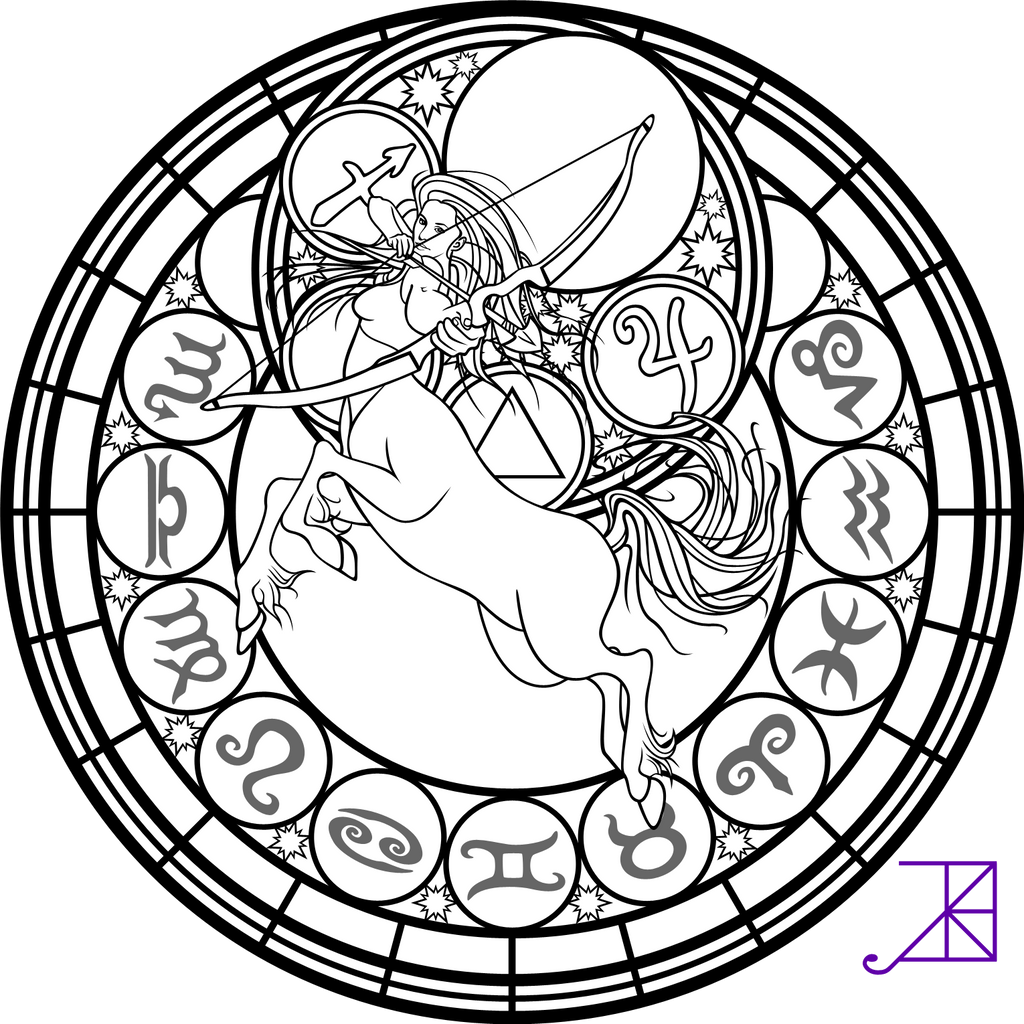 zodiac coloring pages - photo #4