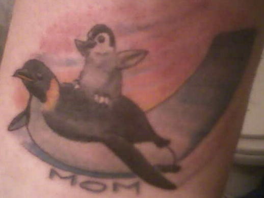 Mom's penguin tattoo by ~invisibleman1000 on deviantART