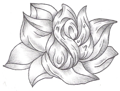 Simple Flower - flower tattoo