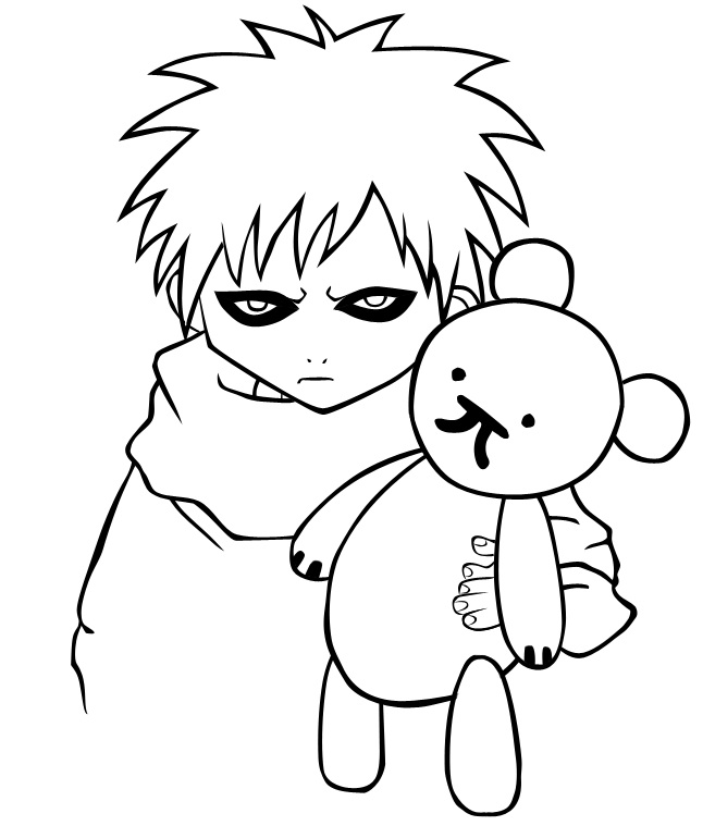 gaara coloring pages - photo #31