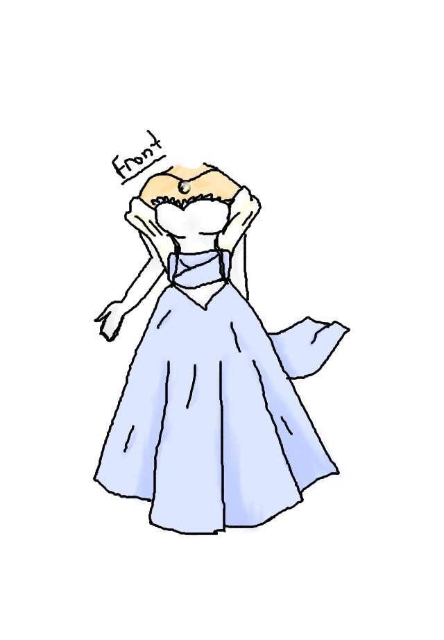 wedding dress blue