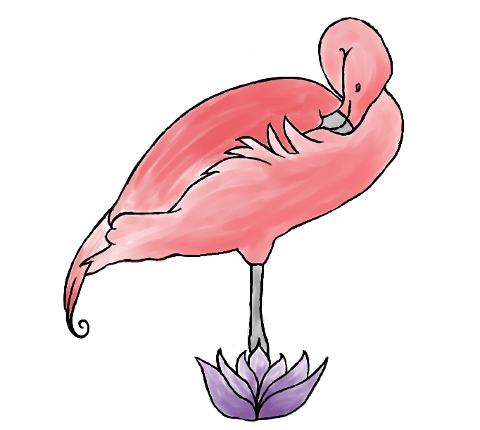 Flamingo Tattoo | Flower Tattoo