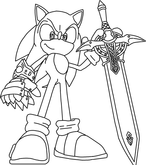 Black Knight Sonic The Hedgehog Coloring Pages Coloring Pages