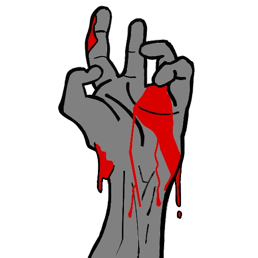 clipart bloody hand - photo #24