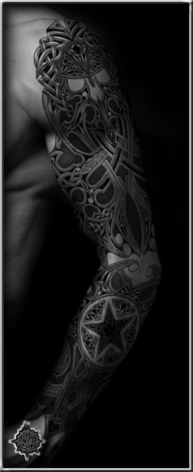 Kumicha - sleeve tattoo
