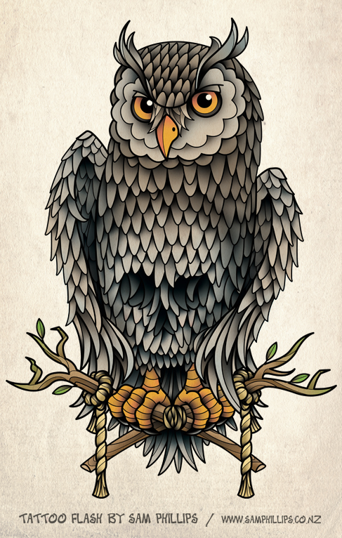 Owl Tattoo Design Picture 1