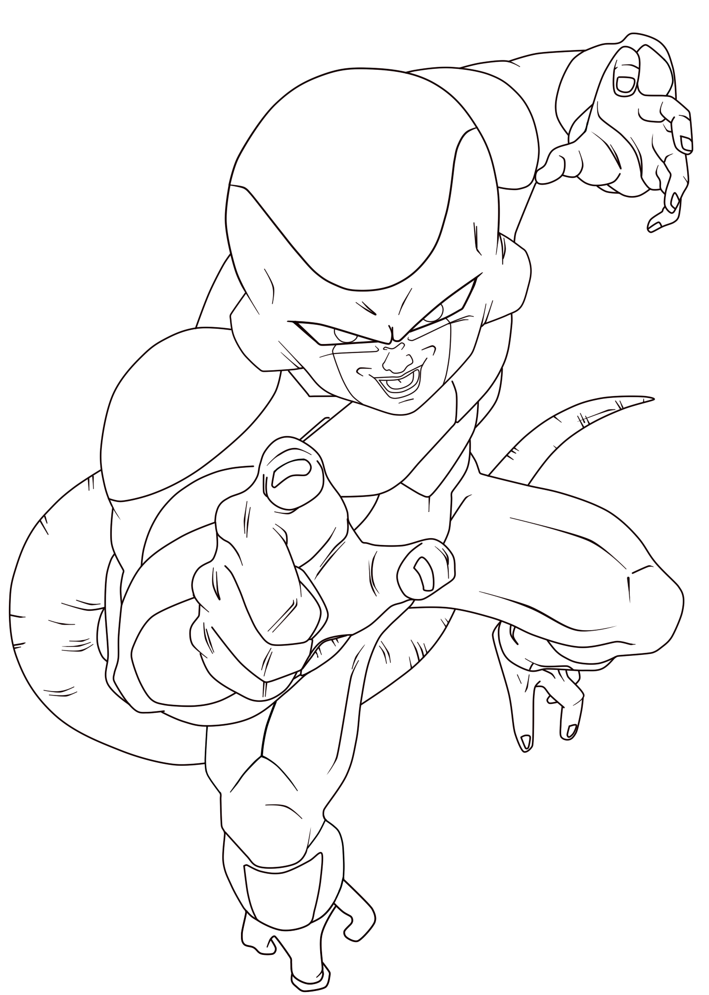 dbz coloring pages frieza - photo #17