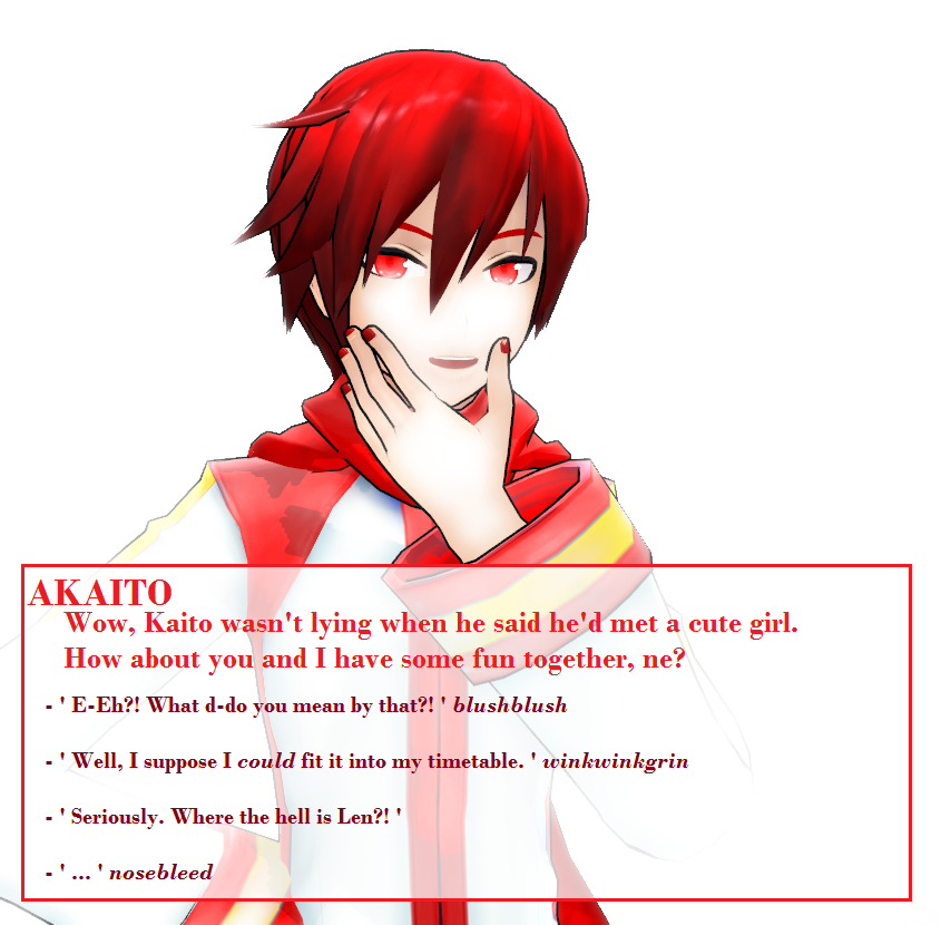 AKAITO - dating sim by ~Count-L on deviantART