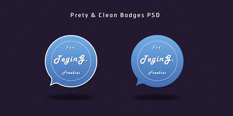 Badge Web Element UI PSD Design