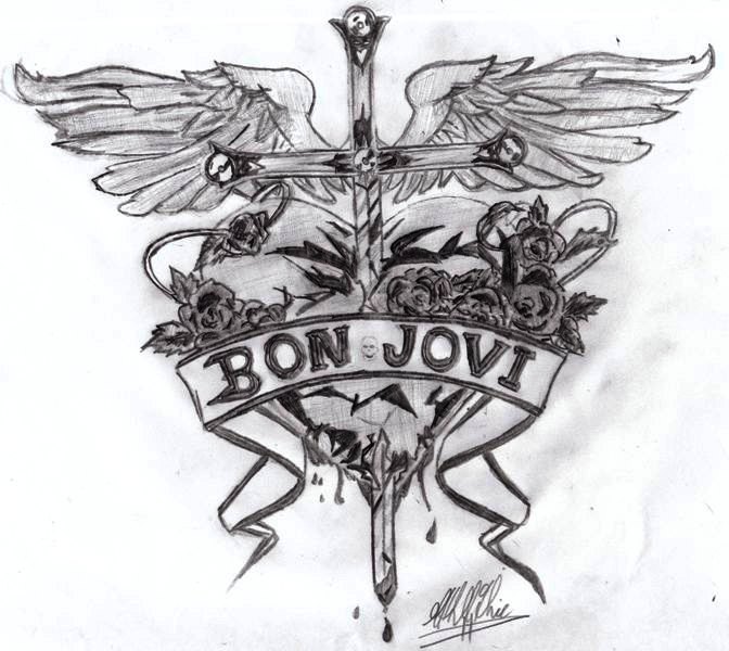 Bon Jovi Dagger Through Heart by obliviouskisses on DeviantArt