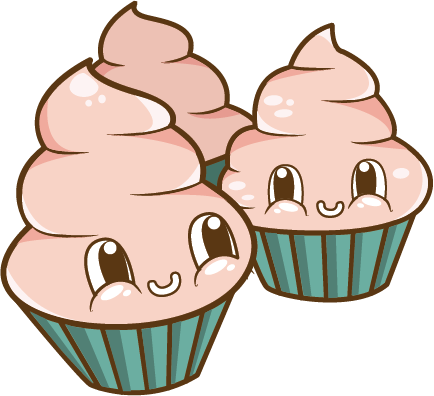 Cupcakes animados y tiernos png - Imagui