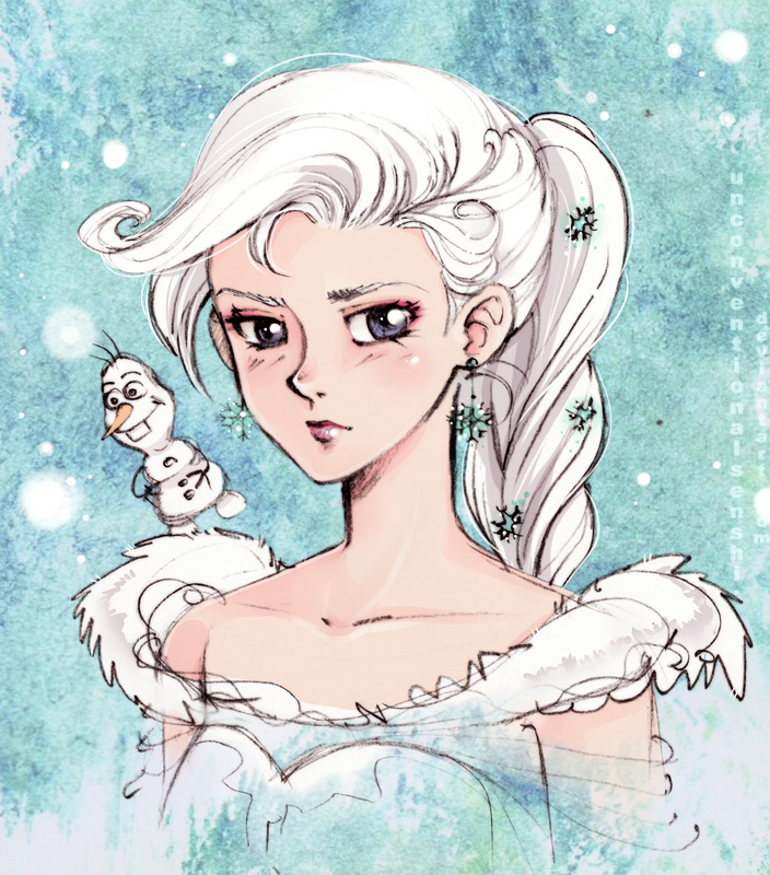 Elsa sketch by unconventionalsenshi on DeviantArt