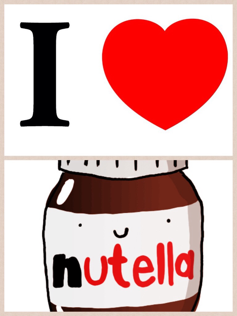 Résultat de recherche d'images pour "i love nutella tumblr"