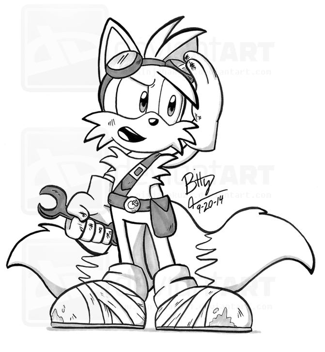 tails and shadow coloring pages - photo #45