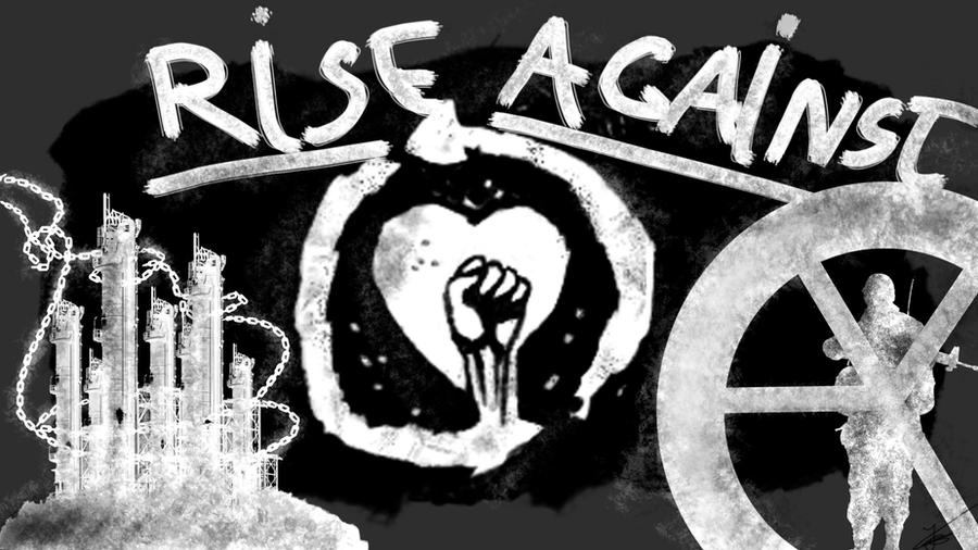 rise against logo. Rise Against logo re-imagined