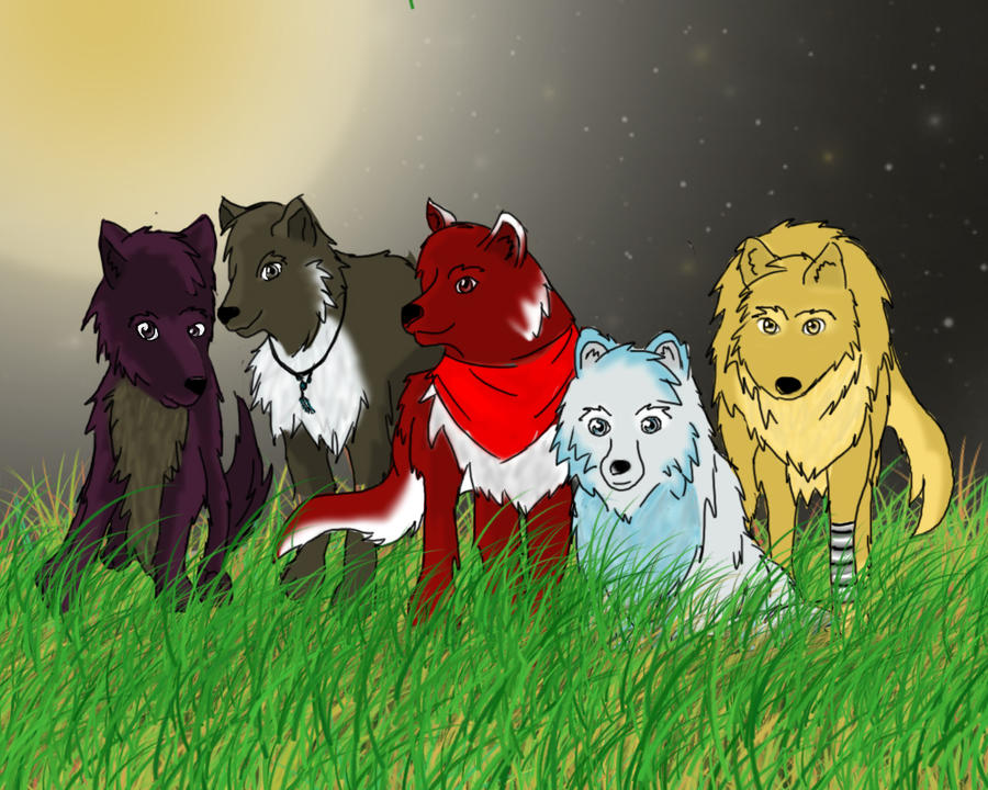 anime wolves pics. Wolf Pack by ~Anime-Reality on