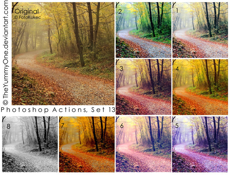 Photoshop Actions, Set 13 by TheYummyOne
