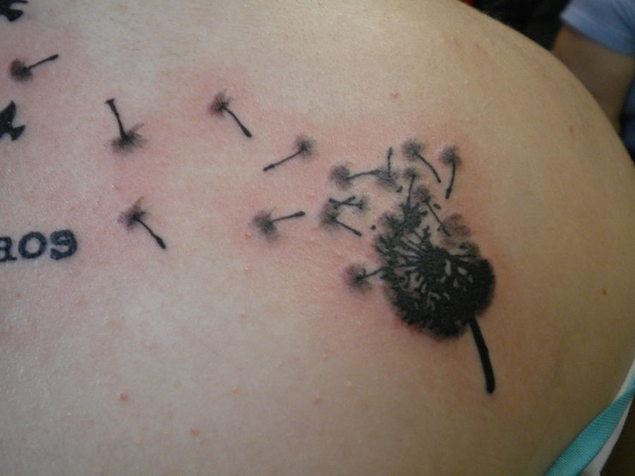 dandelion tattoo divine chaos detail