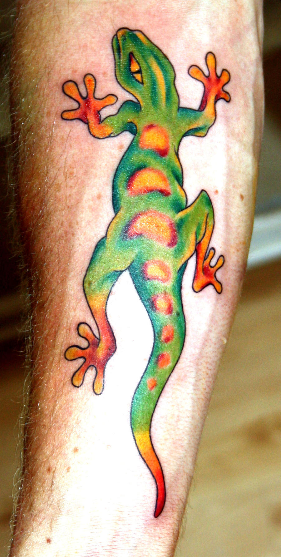 gecko tattoo by