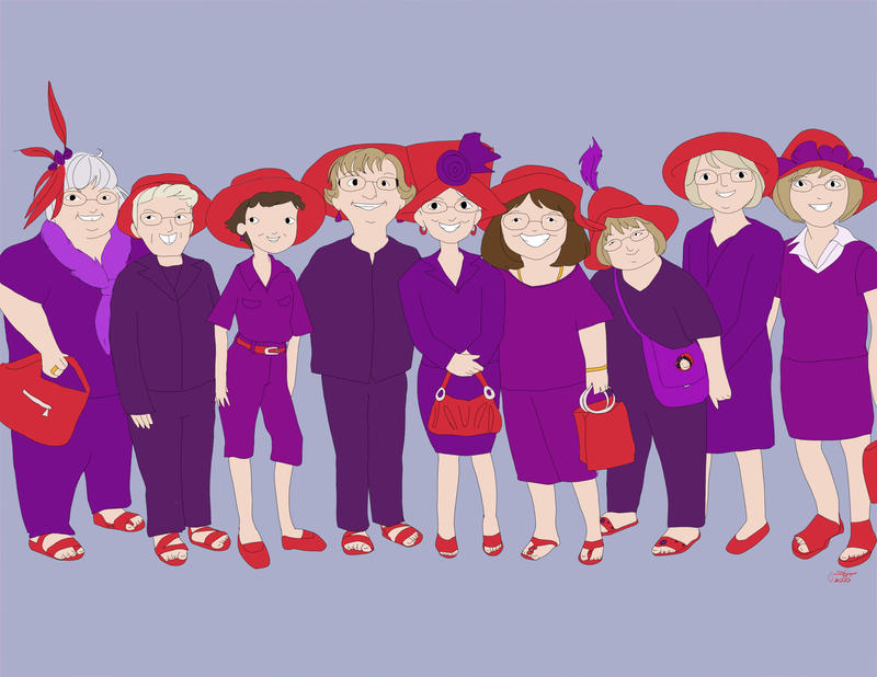 free clipart red hat ladies - photo #43