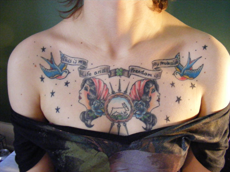 Tattoo Chest Piece Final by AMidnightOprea on deviantART