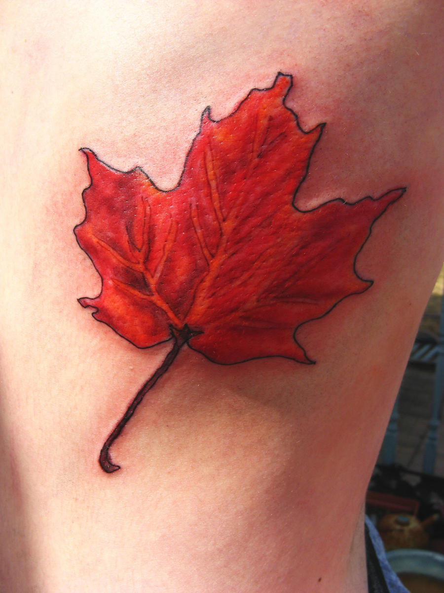 Maple Leaf Tattoo by