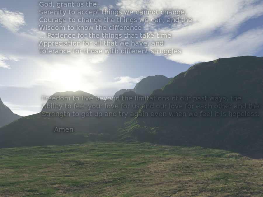 The Serenity Prayer Background by Dodge on deviantART
