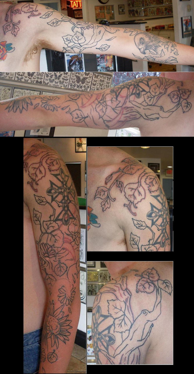 tattoo sleeve outline template