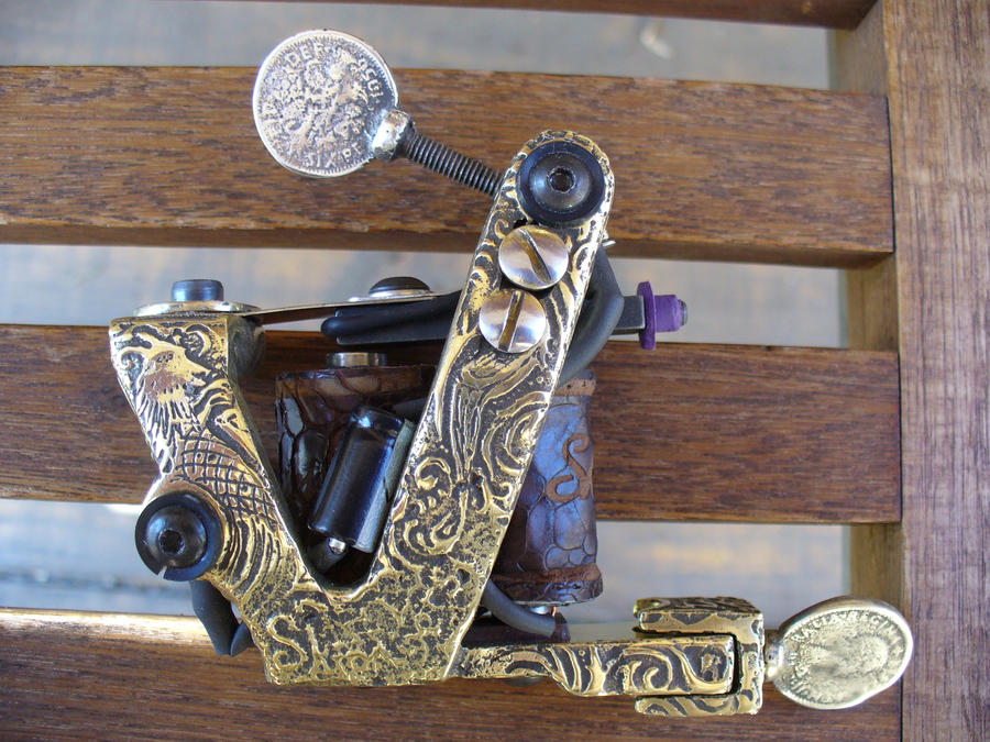In the late 1970's Lionel acquired a box of brass tattoo machines from