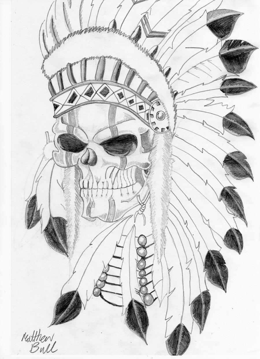 Indian Skull Tattoos