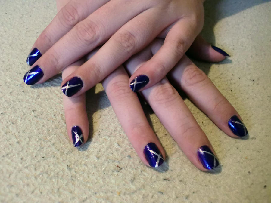 Purple Nail design 2 by yvichen