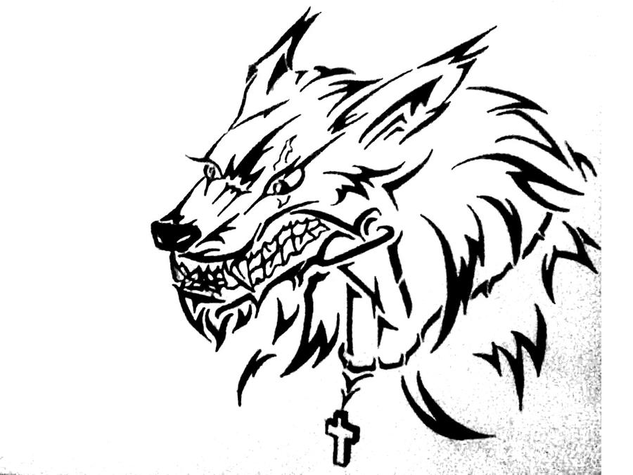Tribal Werewolf Tattoo by ~SoldiersFate on deviantART