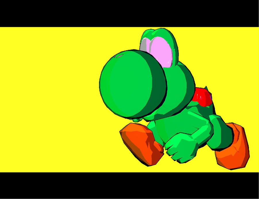cel shaded wallpaper. Yoshi Cel-Shaded by ~SuperBrownMan on deviantART