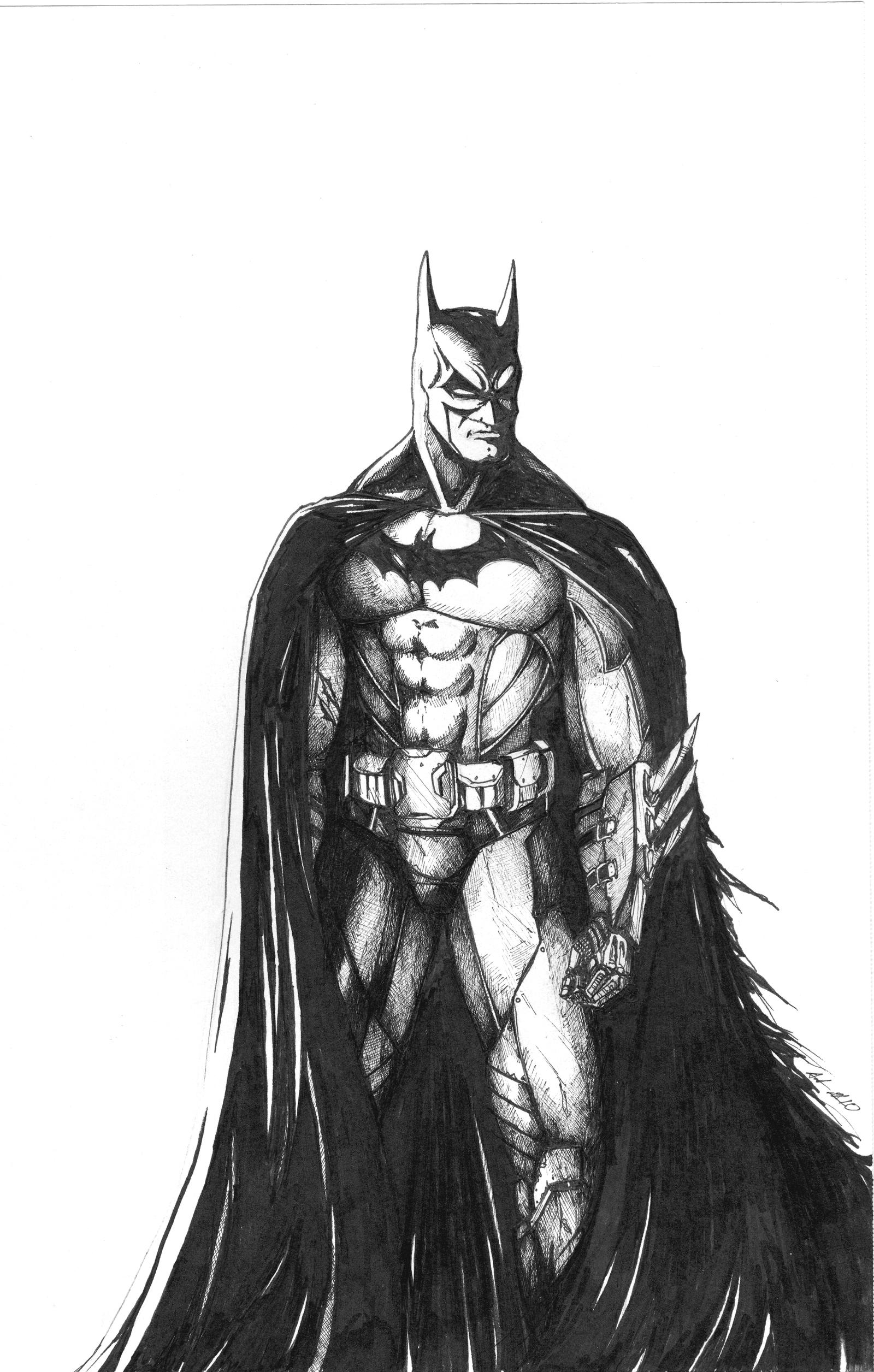 batman by jusdrewit traditional art drawings portraits figures 2010 ...