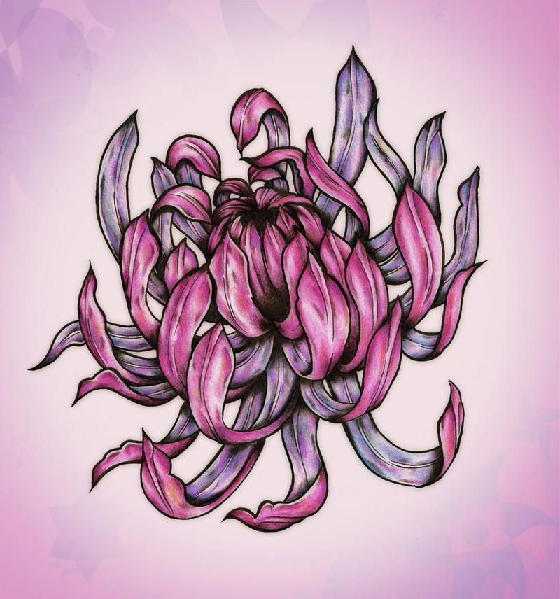 chrysanthemum flower tattoo. Chrysanthemum by