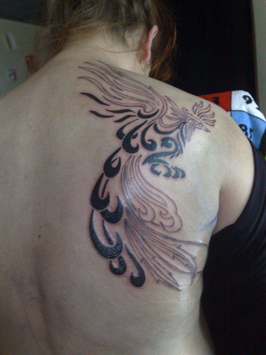 Phoenix Tribal Tattoo By
