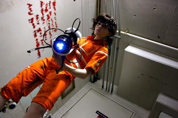 portal 2 chell face. Portal: Down the barrel by