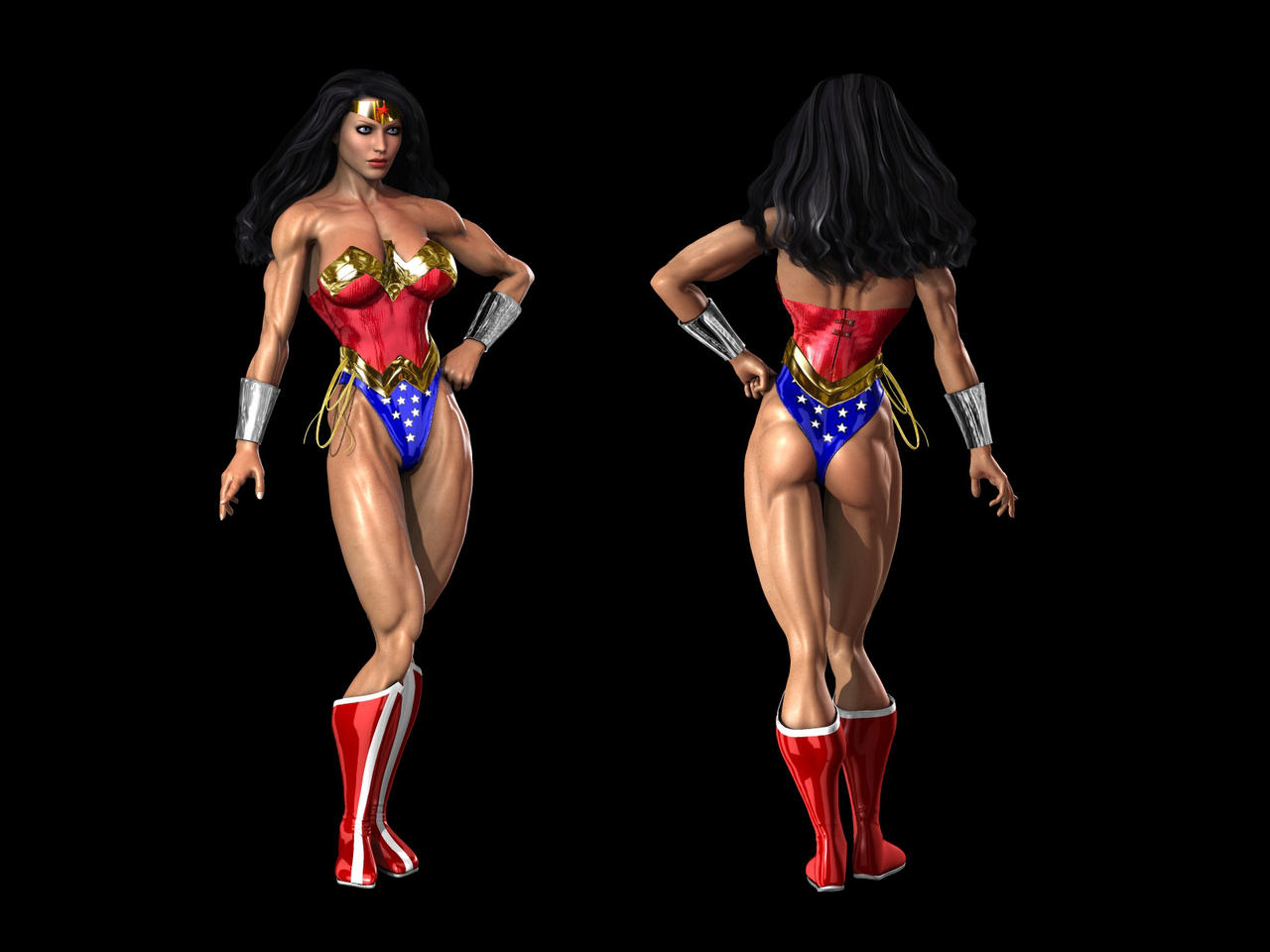 Porn Muscle Wonder Women 24